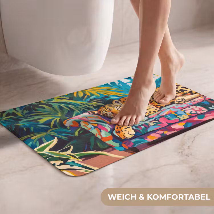 WC Vorleger - Leopard - Bunt - Tropisch — 7