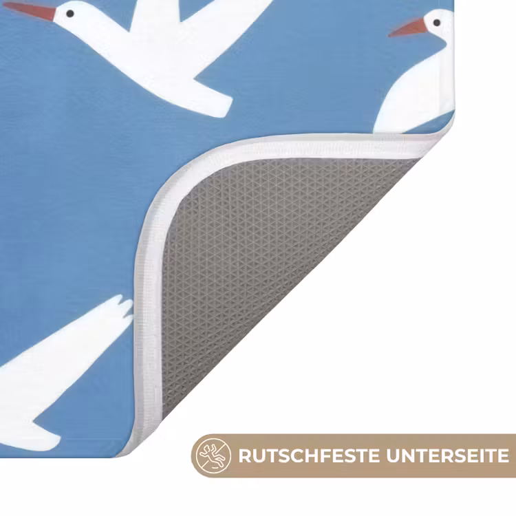 WC Vorleger - Vögel - Weiß - Muster — 3