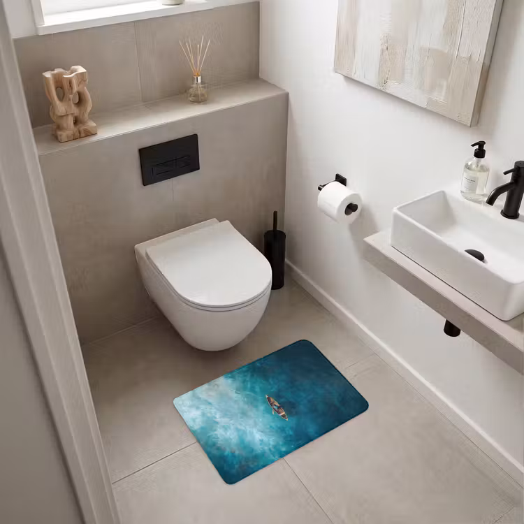 WC Vorleger - Boot - Wasser - Blau — 6