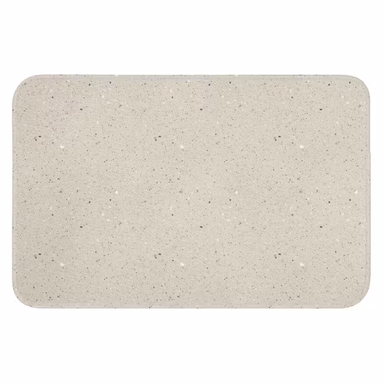 WC Vorleger - Hellbeige - Terrazzo - Grau — 1
