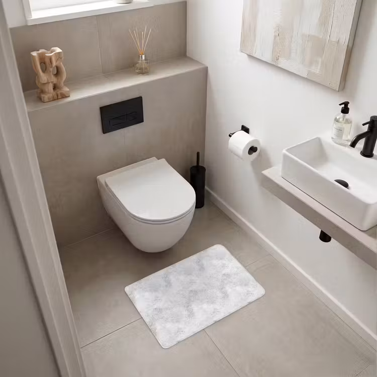 WC Vorleger - Hellgrau - Grob - Dezent — 6