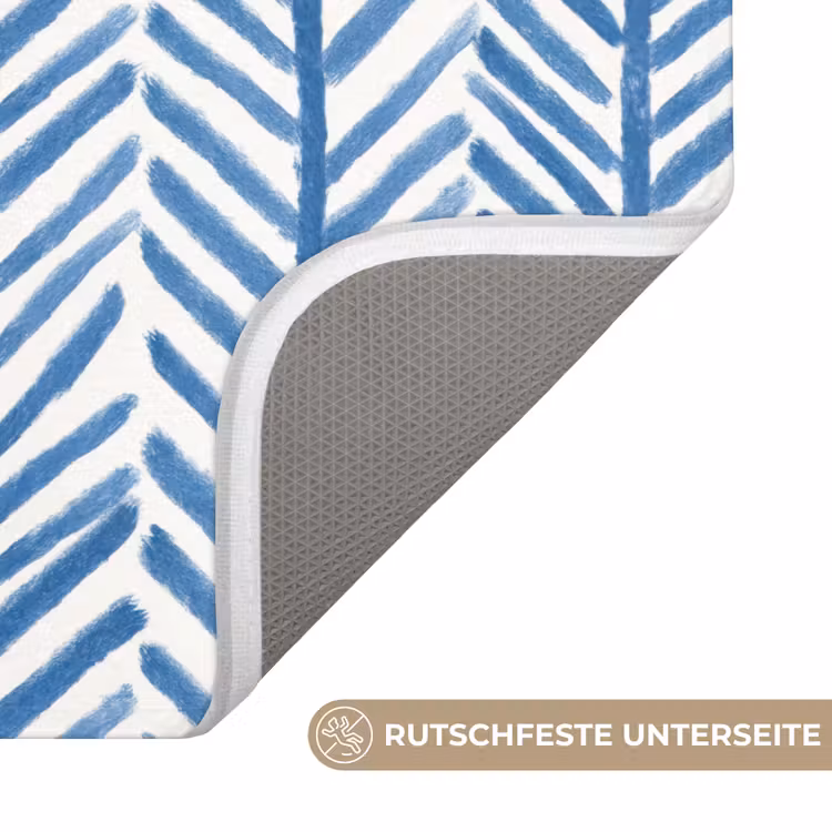 WC Vorleger - Muster - Gestreift - Blau — 3