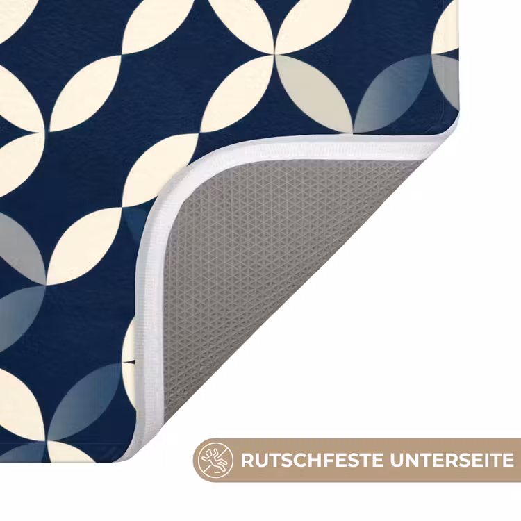 WC Vorleger - Abstrakt - Muster - Blau — 3