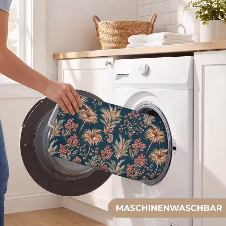 WC Vorleger - Botanisch - Muster - Blau — 5