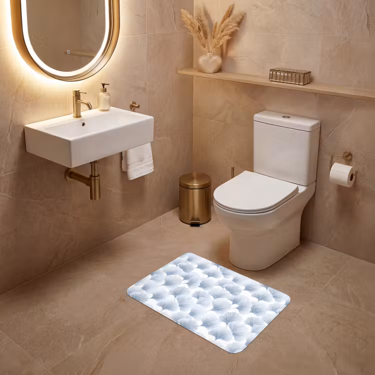 WC Vorleger - Ventilator - Modern - Blau — 4
