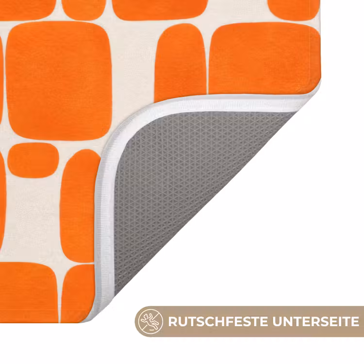 WC Vorleger - Muster - Retro - Orange — 3