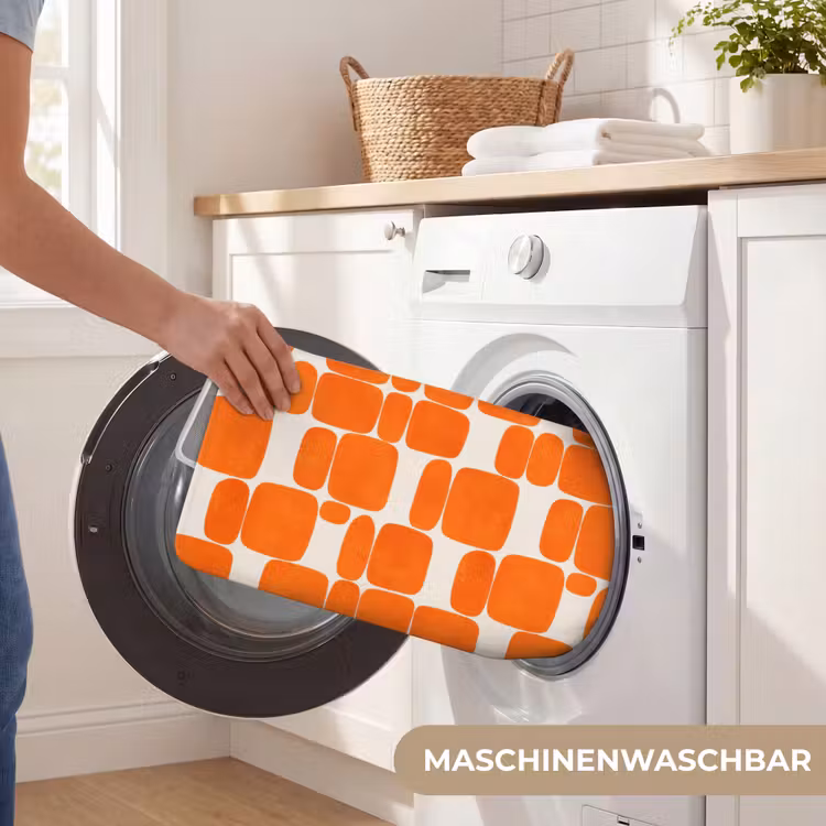 WC Vorleger - Muster - Retro - Orange — 5