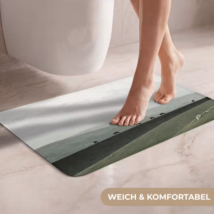 WC Vorleger - Grau - Berg - Pferde — 7