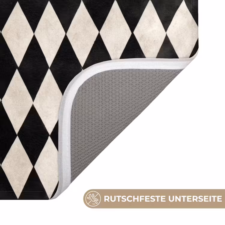 WC Vorleger - Klassisch - Muster - Schwarz — 3