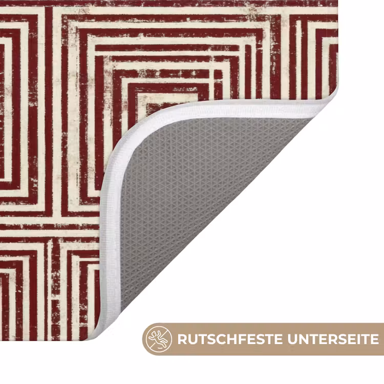 WC Vorleger - Geometrisch - Muster - Rot — 3