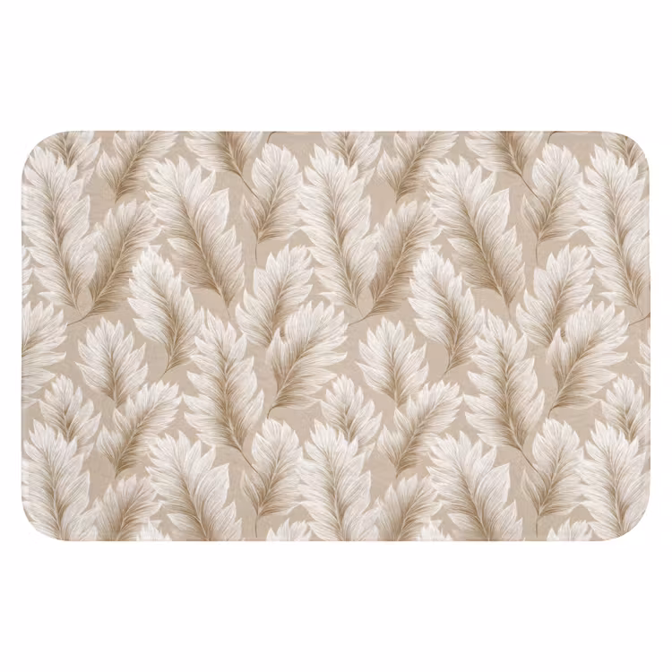 WC Vorleger - Botanisch - Muster - Beige — 1