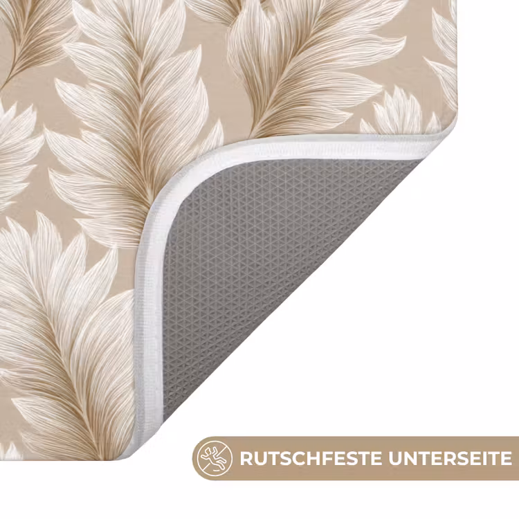 WC Vorleger - Botanisch - Muster - Beige — 3