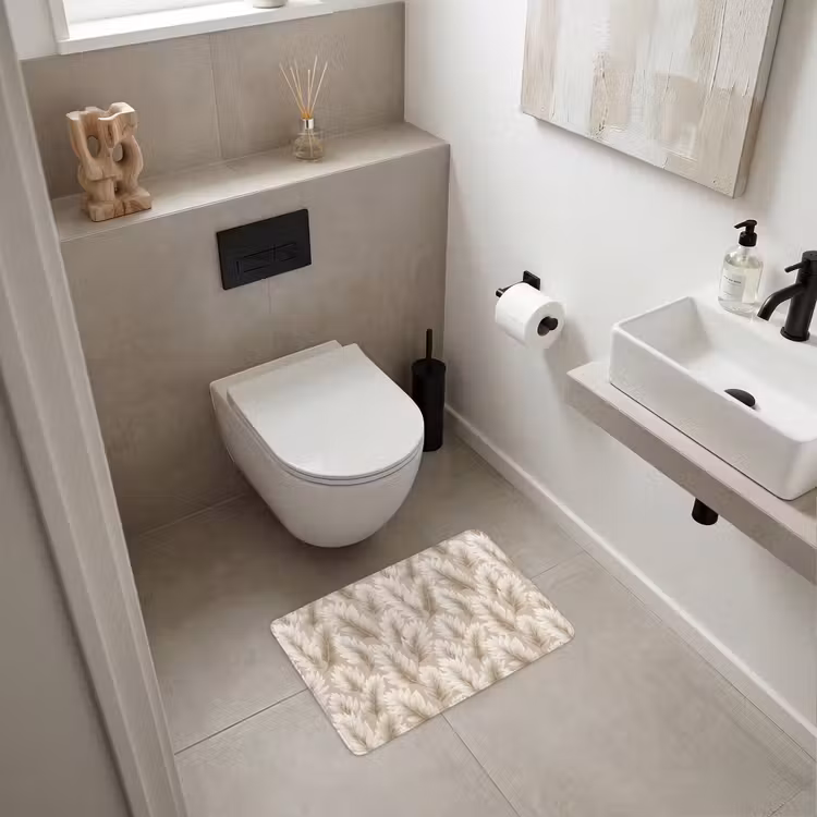 WC Vorleger - Botanisch - Muster - Beige — 6