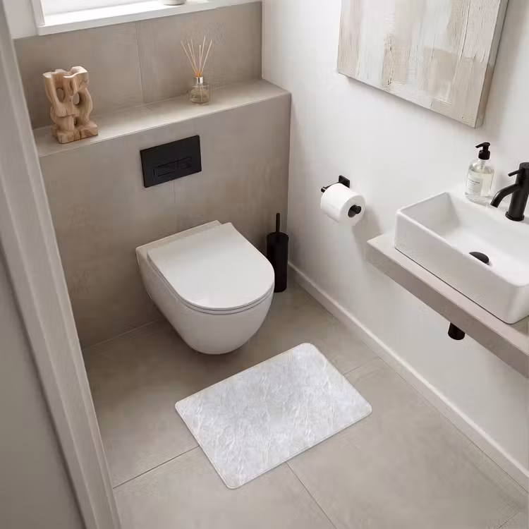 WC Vorleger - Oberfläche - Textur - Grau — 6