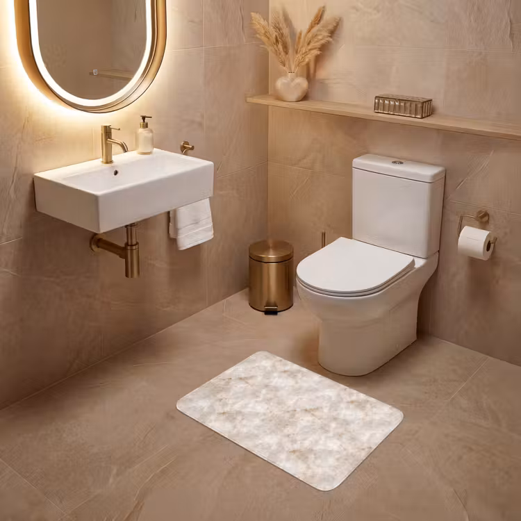 WC Vorleger - Marmor - Muster - Klassisch — 4