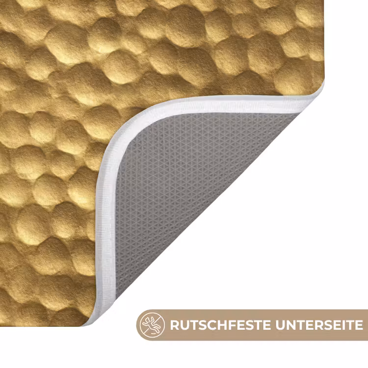 WC Vorleger - Metall - Dynamisch - Gold — 3