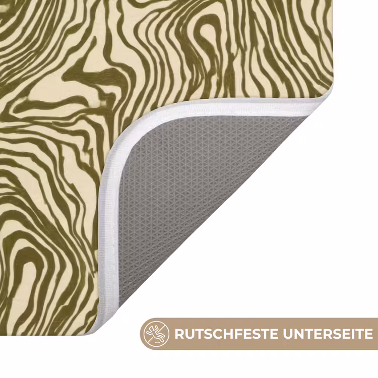 WC Vorleger - Abstrakt - Marmor - Grün — 3