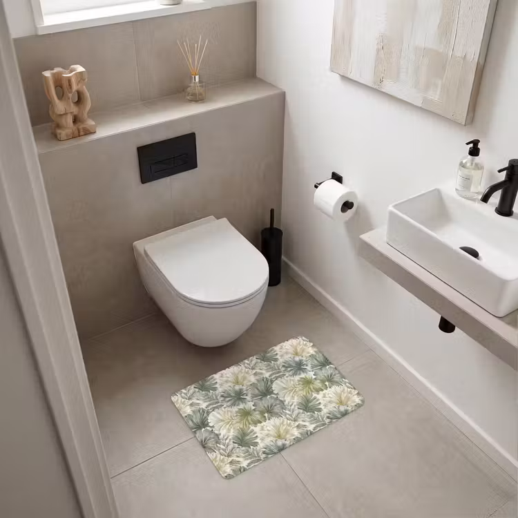 WC Vorleger - Blätter - Botanisch - Grün — 6
