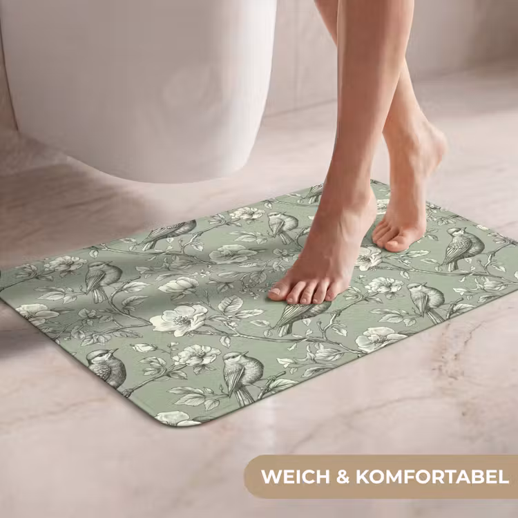 WC Vorleger - Klassisch - Botanisch - Grün — 7