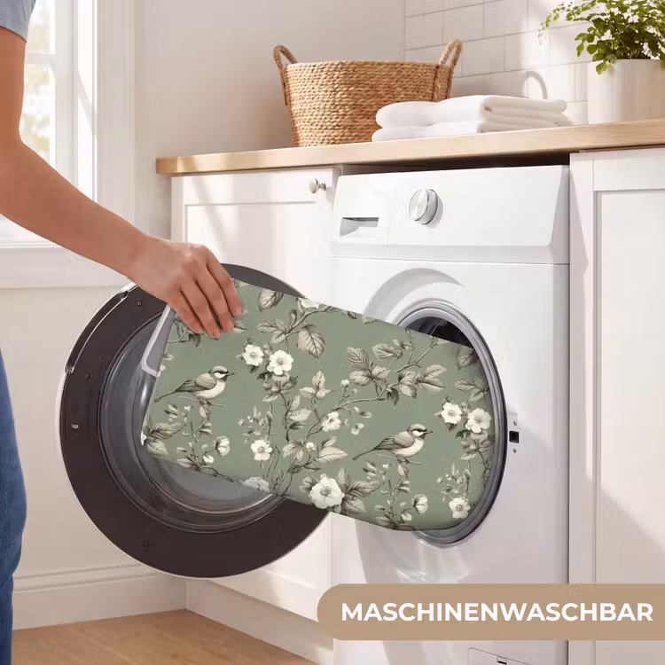 WC Vorleger - Botanisch - Vögel - Grün — 5