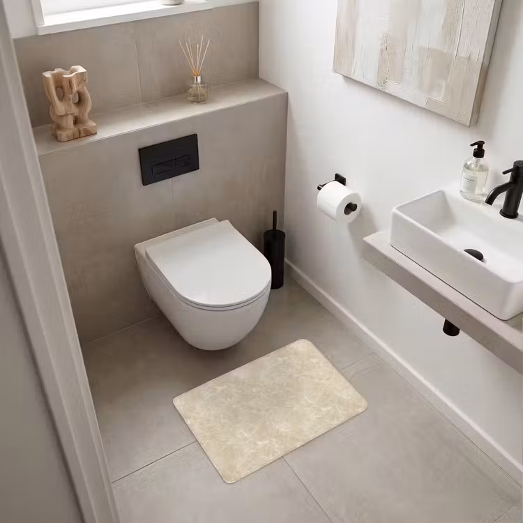 WC Vorleger - Hellbeige - Marmor - Diffusionsäderung — 6