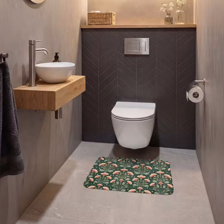 WC Vorleger - Muster - Botanisch - Farbenfroh — 2