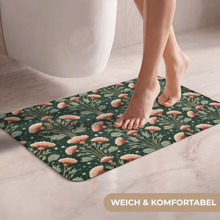 WC Vorleger - Muster - Botanisch - Farbenfroh — 7