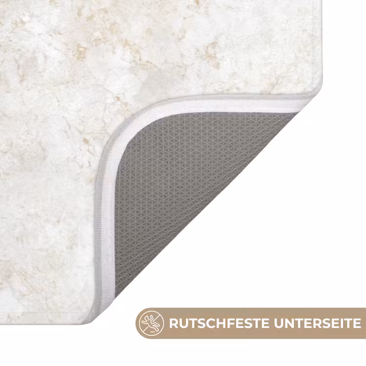 WC Vorleger - Beige - Marmor - Adern — 3