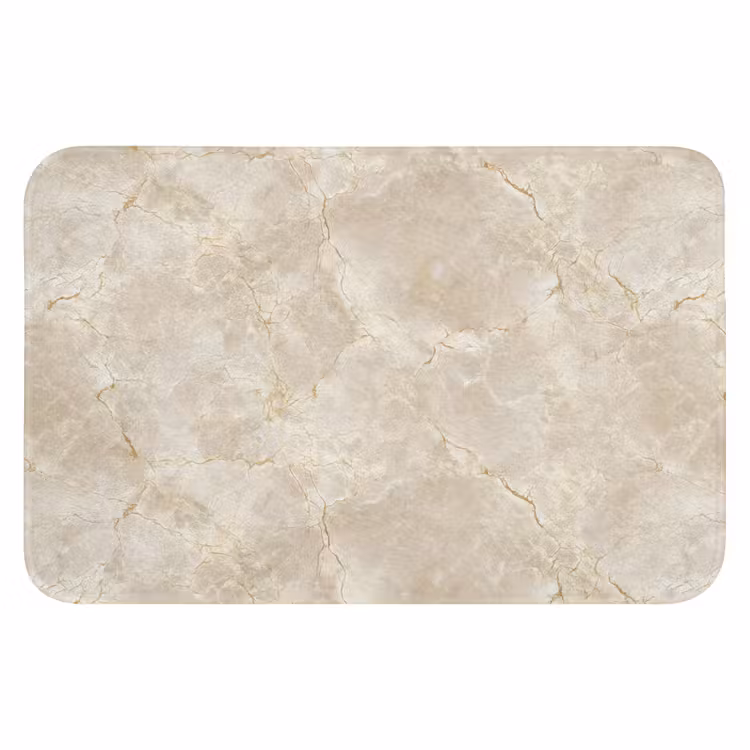WC Vorleger - Hellbeige - Marmor - Adern — 1