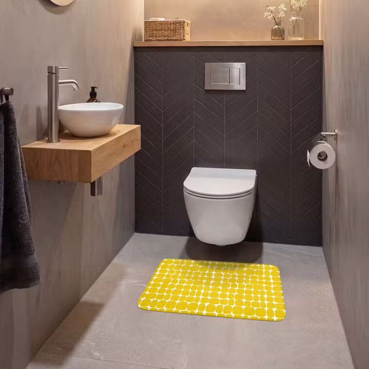 WC Vorleger - Dots - Modern - Gelb — 2