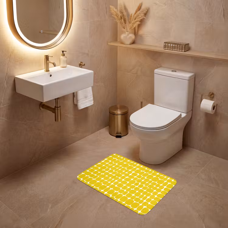 WC Vorleger - Dots - Modern - Gelb — 4