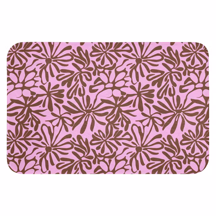 WC Vorleger - Bio - Muster - Rosa — 1