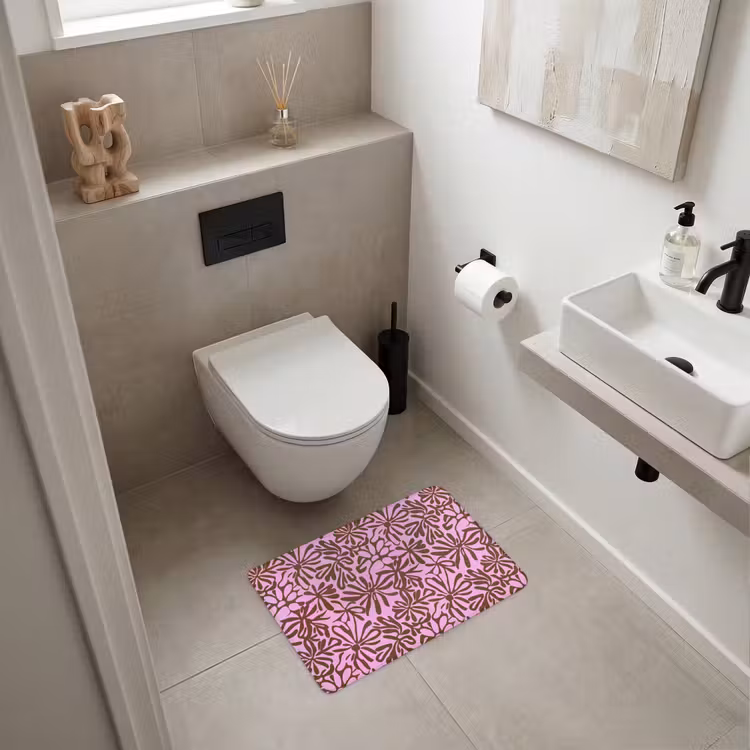 WC Vorleger - Bio - Muster - Rosa — 6