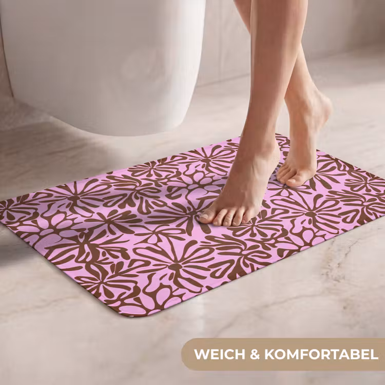 WC Vorleger - Bio - Muster - Rosa — 7