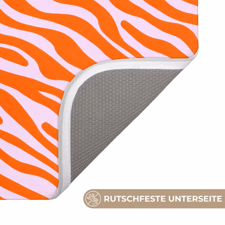 WC Vorleger - Streifen - Dynamisch - Orange — 3
