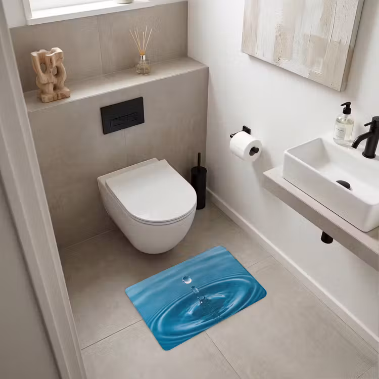 WC Vorleger - Wassertropfen - Wasser - Oberfläche — 6