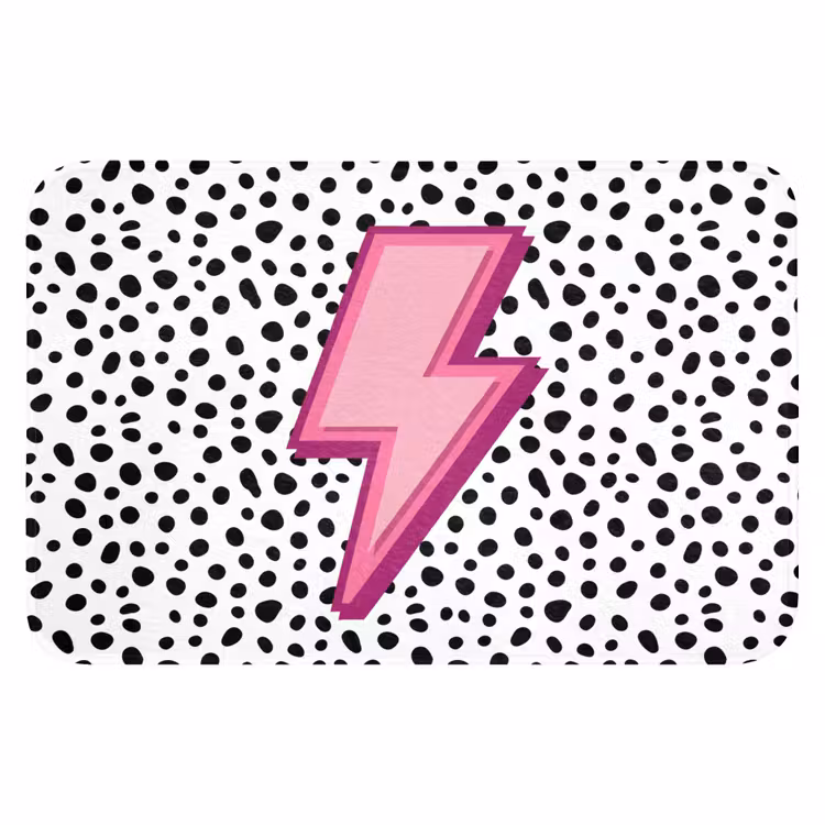 WC Vorleger - Blitz - Rosa - Punkte — 1