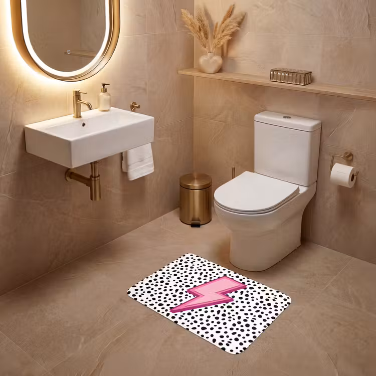 WC Vorleger - Blitz - Rosa - Punkte — 4