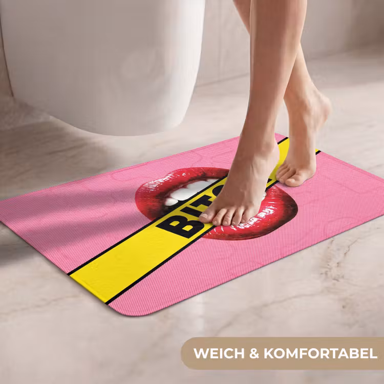 WC Vorleger - Lippen - Text - Bunt — 7
