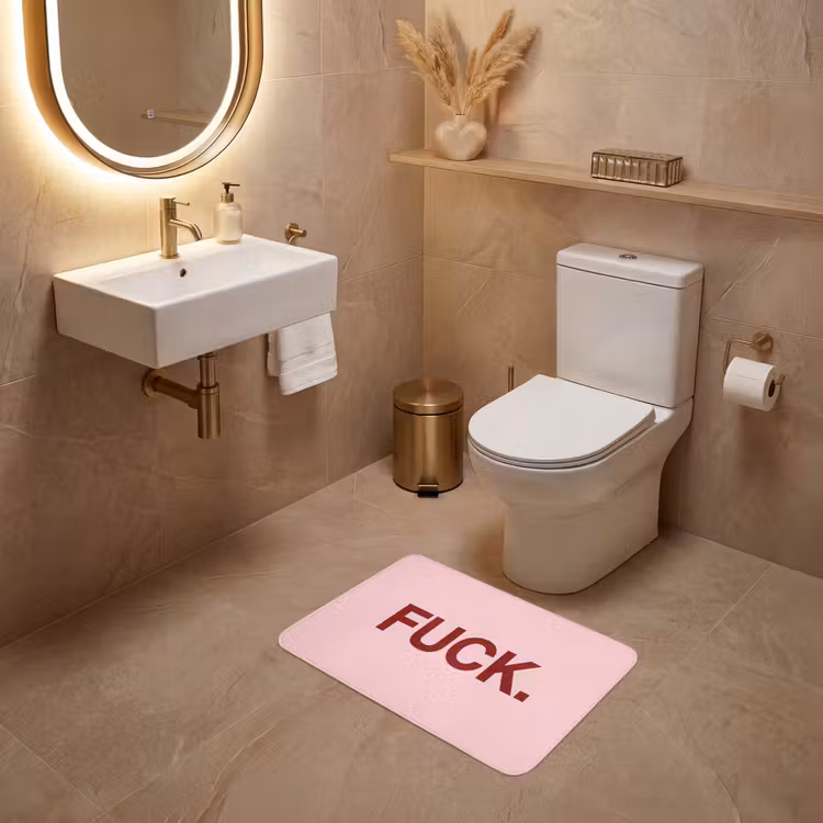 WC Vorleger - Statement - Kraftvoll - Rosa — 4