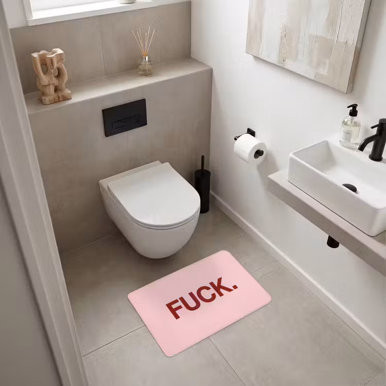 WC Vorleger - Statement - Kraftvoll - Rosa — 6