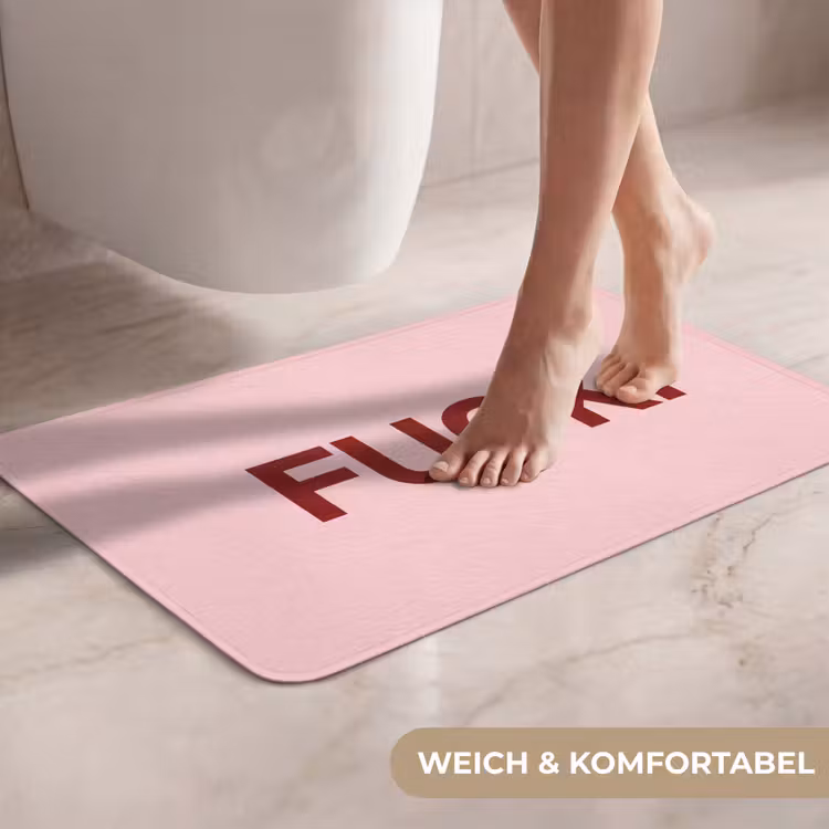 WC Vorleger - Statement - Kraftvoll - Rosa — 7