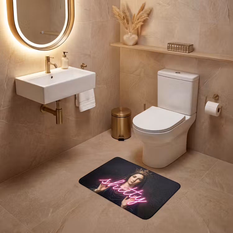 WC Vorleger - Ironisch - Text - Neon — 4