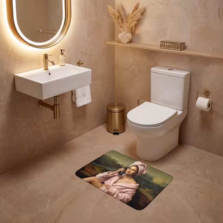 WC Vorleger - Mona - Klassisch - Rosa — 4