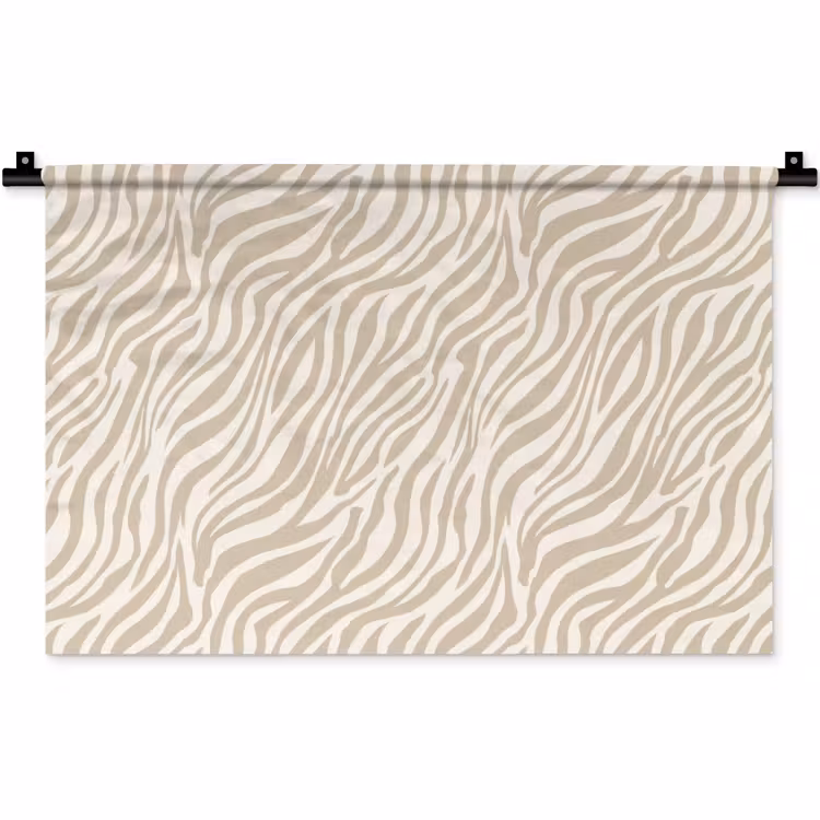 Wandtuch - Zebra - Muster - Beige — 1
