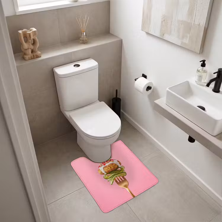 WC Vorleger - Essen – Gabel – Rosa — 6