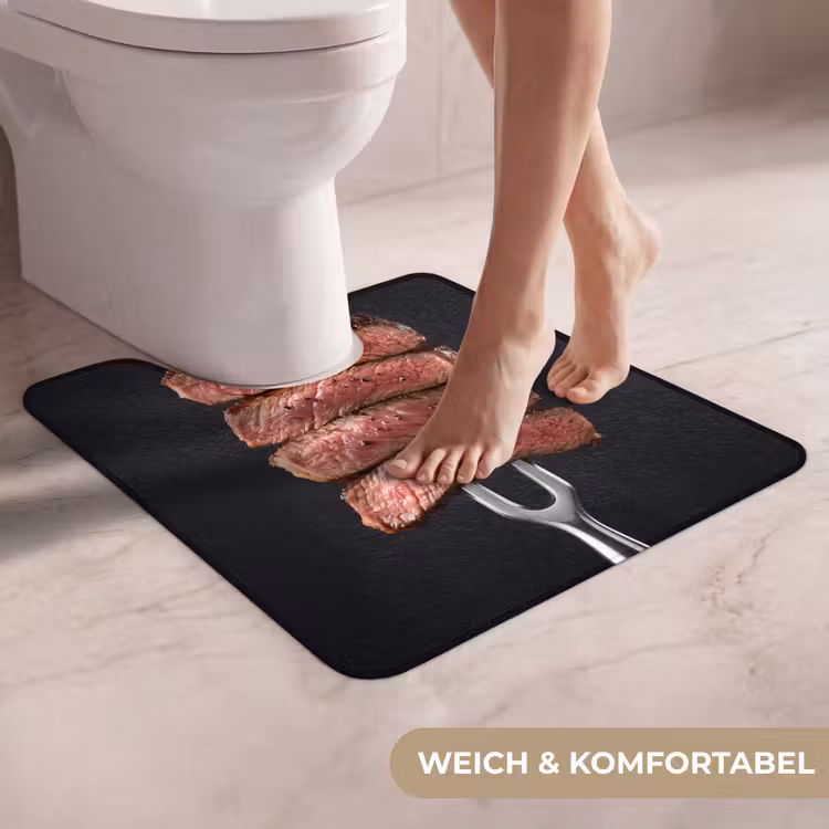WC Vorleger - Essen – Rosé – Gabel — 5
