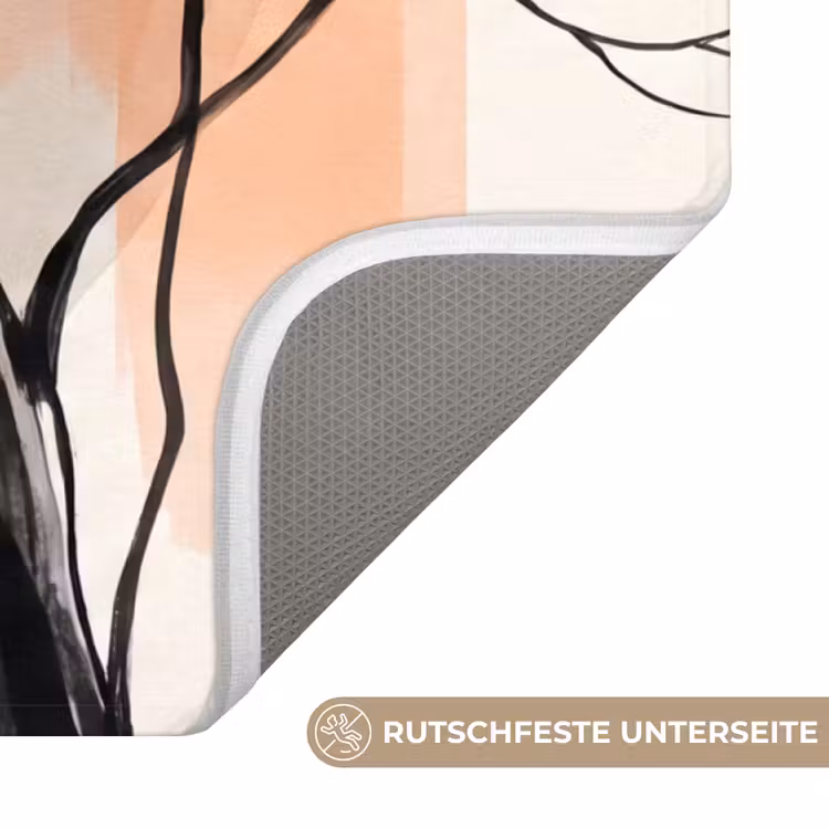 WC Vorleger - Baum – Rot – Abstrakt — 3