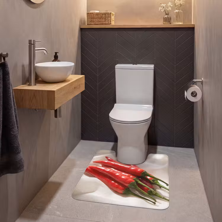 WC Vorleger - Pfeffer – Rot – Essen — 2