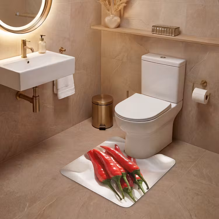 WC Vorleger - Pfeffer – Rot – Essen — 4